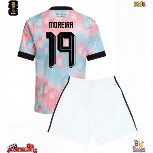 Belgium Diego Moreira #19 Replica Away Stadium Kit for Kids World Cup 2026 Short Sleeve (+ pants)